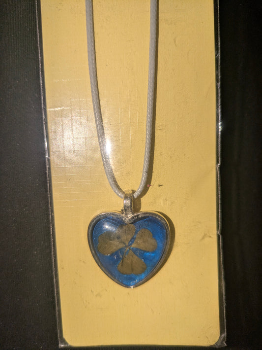 Heart Clover Pendant Necklace #P25